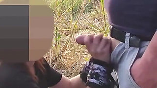 Dick Flash - a Girl Caught Me Jerking off in a Park and Help Me Cum - Misscreamy