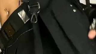 Busty brunette solo masturbation