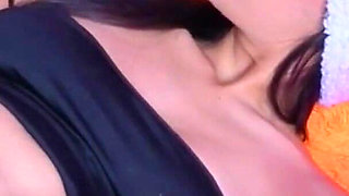 Skewering Her Tight Pussy with My Dildo