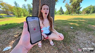 Slim Petite Harley Love Reveals Her Slutty Talents After Some Outdoor Teasing With a Lovense Lush