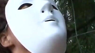 Humiliating stretching whipping in forest