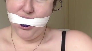 Lacey - Self Gag Fun and Orgasms After Gym Part 1