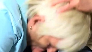 Big-ass grandma anal sex with young stud