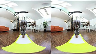 Electric Alexis Crystal Does Nude Yoga And Has Voyeur VR