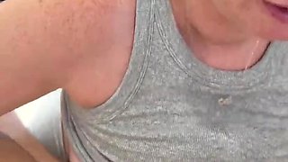 Pregnant nextdoor MILF satisfies me with her big boobs and nice booty