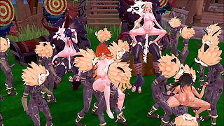 Genshin Impact - Genshin Girls in Hilichurl Beach Camp - Rough Sex - 3D Hentai Animations