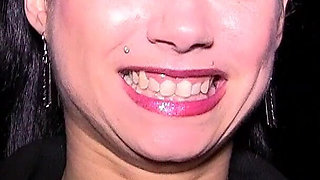 Horny Big Tits Sasha Daniels Goes Dogging to Suck off Perverted Older Men and Take Big Loads on Her Face