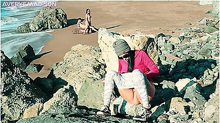 Getting Myself Off Watching Hot Couple Fuck On The Beach