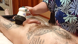 Mother-in-law Massages Dick Jerks It off Until I Cum