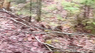 Pussy Pissing Water on the Rock