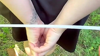 Outdoor Disgrace: BDSM Session W/ Tools From Hardware Store