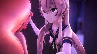 Japanese Hentai 3D Handjob in Bathroom with Panties and Hogtied Velvixian