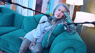 I talk about I - Isolation - ASMR podcast SFW talking goth skinny girl dreadlocks tattoo model inked girl